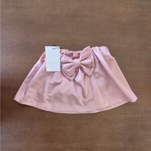 Zara Pink Mini Skirt with Bow